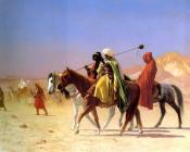 Arabs Crossing the Desert - 让·莱昂·杰罗姆